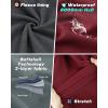 imageOutdoor Ventures Womens Hooded Lightweight Softshell Vest Windproof Fleece Lined Sleeveless Jacket for Golf Running TravelDark Red