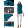 imageOutdoor Ventures Womens Hooded Lightweight Softshell Vest Windproof Fleece Lined Sleeveless Jacket for Golf Running TravelModern Blue