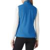 imageOutdoor Ventures Womens Lightweight Softshell Vest Windproof Fleece Lined Zip Up Sleeveless Jacket for Running Hiking GolfBlue