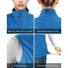 imageOutdoor Ventures Womens Lightweight Softshell Vest Windproof Fleece Lined Zip Up Sleeveless Jacket for Running Hiking GolfBlue