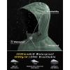 imageOutdoor Ventures Mens Rain Jacket Waterproof Lightweight Packable Rain Shell Raincoat with Hood for Golf Hiking TravelGreen Gray