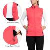 imageOutdoor Ventures Womens Full Zip Running Cycling Jacket Waterproof Windproof Reflective Removable Sleeves Athletic Vest