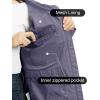 imageOutdoor Ventures Packable Rain Jacket Women Lightweight Waterproof Raincoat with Hood Cycling Bike JacketGrayish Purple