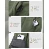 imageOutdoor Ventures Womens Full Zip Hooded Fleece Jacket Coat with 6 Pockets Warm Soft Polar Fleece Casual Hoodie SweatshirtGreen Gray