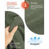 imageOutdoor Ventures Womens Full Zip Hooded Fleece Jacket Coat with 6 Pockets Warm Soft Polar Fleece Casual Hoodie SweatshirtGreen Gray