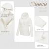 imageOutdoor Ventures Womens Full Zip Hooded Fleece Jacket Coat with 6 Pockets Warm Soft Polar Fleece Casual Hoodie SweatshirtMoonlight