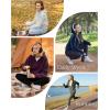 imageOutdoor Ventures Womens Full Zip Hooded Fleece Jacket Coat with 6 Pockets Warm Soft Polar Fleece Casual Hoodie SweatshirtMoonlight