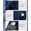 imageOutdoor Ventures Womens Full Zip Hooded Fleece Jacket Coat with 6 Pockets Warm Soft Polar Fleece Casual Hoodie SweatshirtNavy