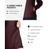 imageOutdoor Ventures Womens Lightweight Warm Zip Up LongSleeve Soft Polar Fleece Jacket for Fall WinterChocolate