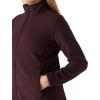 imageOutdoor Ventures Womens Lightweight Warm Zip Up LongSleeve Soft Polar Fleece Jacket for Fall WinterChocolate