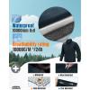 imageOutdoor Ventures Mens Softshell Jacket Waterproof Fleece Lined Rain Shell Jacket Lightweight Windbreaker for Hiking TravelBlue