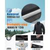 imageOutdoor Ventures Mens Softshell Jacket Waterproof Fleece Lined Rain Shell Jacket Lightweight Windbreaker for Hiking TravelGrey