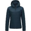 imageOutdoor Ventures Womens Hooded Puffer Jacket Waterproof Lightweight FullZip Warm Quilted Winter CoatDeep Blue