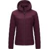 imageOutdoor Ventures Womens Hooded Puffer Jacket Waterproof Lightweight FullZip Warm Quilted Winter CoatWine