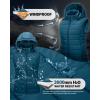 imageOutdoor Ventures Womens Lightweight Packable Hooded Puffer Vest Outerwear Zip Up Warm Sleeveless Winter Jacket Quilted CoatModern Blue