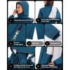 imageOutdoor Ventures Womens Waterproof Fleece Lined Winter Coat Parka Removable Hood Warm Long Insulated Thicken Puffer JacketModern Blue