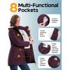 imageOutdoor Ventures Womens Waterproof Fleece Lined Winter Coat Parka Removable Hood Warm Long Insulated Thicken Puffer JacketWine