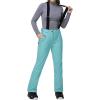 imageOutdoor Ventures Womens Ski Snow Bib Pants Warm Insulated Waterproof Snowboard Softshell Pants with Detachable BibBlue