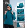 imageOutdoor Ventures Womens Softshell Jacket Waterproof Warm Fleece Lined Lightweight Windproof Hooded Insulated WindbreakerDodger Blue