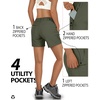 image:imageOutdoor Ventures Womens Hiking Shorts 5 Inch Golf Stretch Quick Dry CargoArmy Green