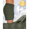 image:imageOutdoor Ventures Womens Hiking Shorts 5 Inch Golf Stretch Quick Dry CargoArmy Green