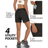 image:imageOutdoor Ventures Womens Hiking Shorts 5 Inch Golf Stretch Quick Dry CargoDark Black