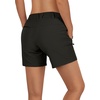 image:imageOutdoor Ventures Womens Hiking Shorts 5 Inch Golf Stretch Quick Dry CargoDark Black