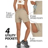 image:imageOutdoor Ventures Womens Hiking Shorts 5 Inch Golf Stretch Quick Dry CargoWoody Brown