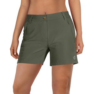 image:imageOutdoor Ventures Womens Hiking Shorts 5 Inch Golf Stretch Quick Dry CargoArmy Green