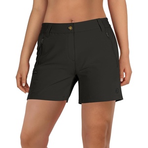 image:imageOutdoor Ventures Womens Hiking Shorts 5 Inch Golf Stretch Quick Dry CargoDark Black