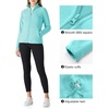 image:imageOutdoor Ventures Womens Lightweight Warm Polar Fleece Jacket Zip UpAqua Blue