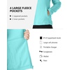 image:imageOutdoor Ventures Womens Lightweight Warm Polar Fleece Jacket Zip UpAqua Blue