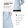 image:imageOutdoor Ventures Womens Lightweight Warm Polar Fleece Jacket Zip UpBlue