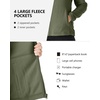 image:imageOutdoor Ventures Womens Lightweight Warm Polar Fleece Jacket Zip UpGreen Gray