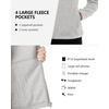 image:imageOutdoor Ventures Womens Lightweight Warm Polar Fleece Jacket Zip UpLight Grey Heather