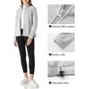 image:imageOutdoor Ventures Womens Lightweight Warm Polar Fleece Jacket Zip UpLight Grey Heather