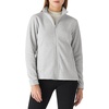 image:imageOutdoor Ventures Womens Lightweight Warm Polar Fleece Jacket Zip UpLight Grey Heather