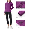 image:imageOutdoor Ventures Womens Lightweight Warm Polar Fleece Jacket Zip UpPurple