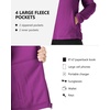 image:imageOutdoor Ventures Womens Lightweight Warm Polar Fleece Jacket Zip UpPurple