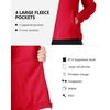 image:imageOutdoor Ventures Womens Lightweight Warm Polar Fleece Jacket Zip UpRed
