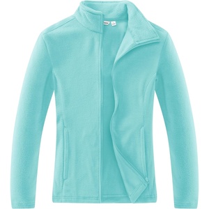 image:imageOutdoor Ventures Womens Lightweight Warm Polar Fleece Jacket Zip UpAqua Blue