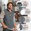 image:imageOutdoor Ventures Mens Winter Golf Vest Outerwear Lightweight Fleece LinedCool Grey