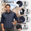 image:imageOutdoor Ventures Mens Winter Golf Vest Outerwear Lightweight Fleece LinedGrayish Blue