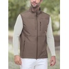 image:imageOutdoor Ventures Mens Winter Golf Vest Outerwear Lightweight Fleece LinedLight Brown