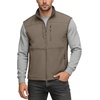 image:imageOutdoor Ventures Mens Winter Golf Vest Outerwear Lightweight Fleece LinedLight Brown