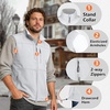 image:imageOutdoor Ventures Mens Winter Golf Vest Outerwear Lightweight Fleece LinedSilver Grey