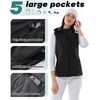 image:imageOutdoor Ventures Womens Hooded Lightweight Golf Running Vest OuterwearBlack