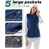 image:imageOutdoor Ventures Womens Hooded Lightweight Golf Running Vest OuterwearBlue