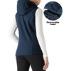image:imageOutdoor Ventures Womens Hooded Lightweight Golf Running Vest OuterwearDark Blue