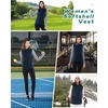 image:imageOutdoor Ventures Womens Hooded Lightweight Golf Running Vest OuterwearDark Blue